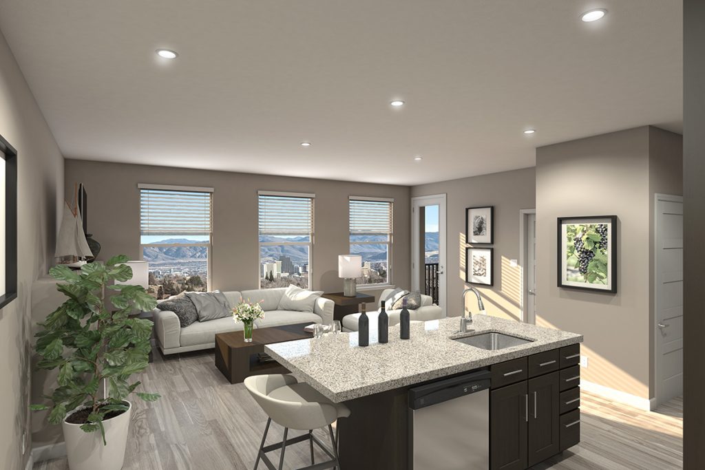 Keystone Trailhead Village - Reno NV - One Bedroom (Halo Trail) - Living Room