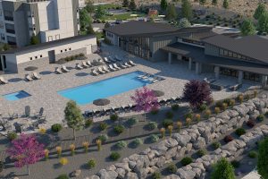 The Overlook at Keystone Canyon Apartments - Reno NV - Overview of Pool & Clubhouse