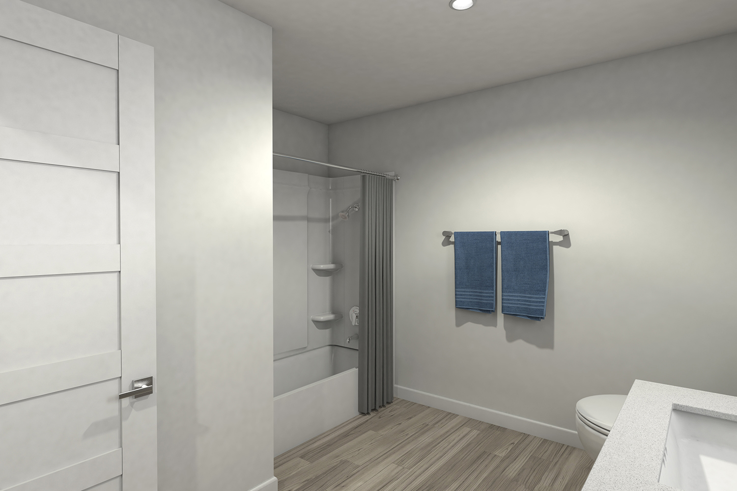 The Overlook at Keystone Canyon Apartments - Reno NV - Three Bedroom - Guest Bathroom & Shower