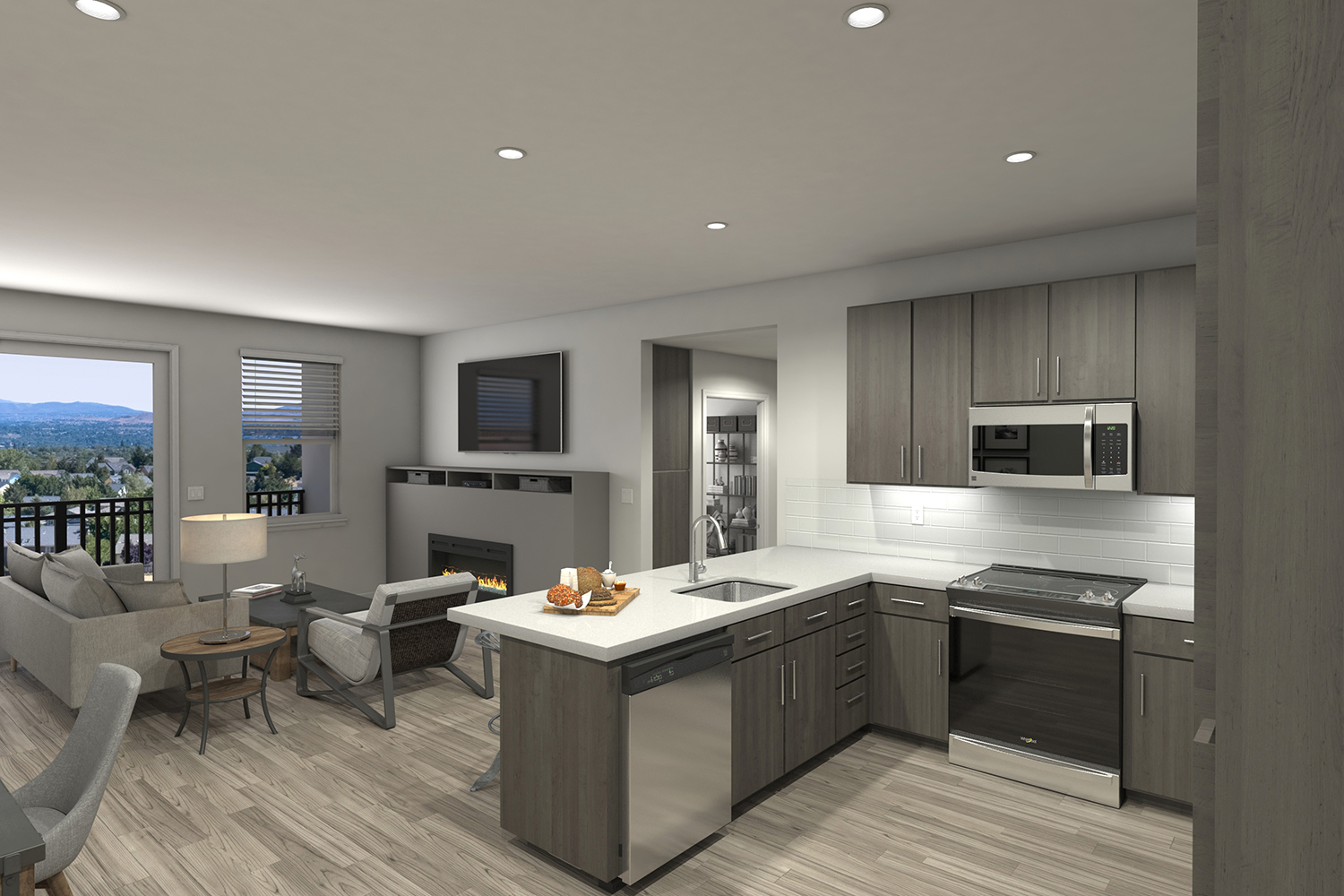The Overlook at Keystone Canyon Apartments - Reno NV - Three Bedroom - Kitchen