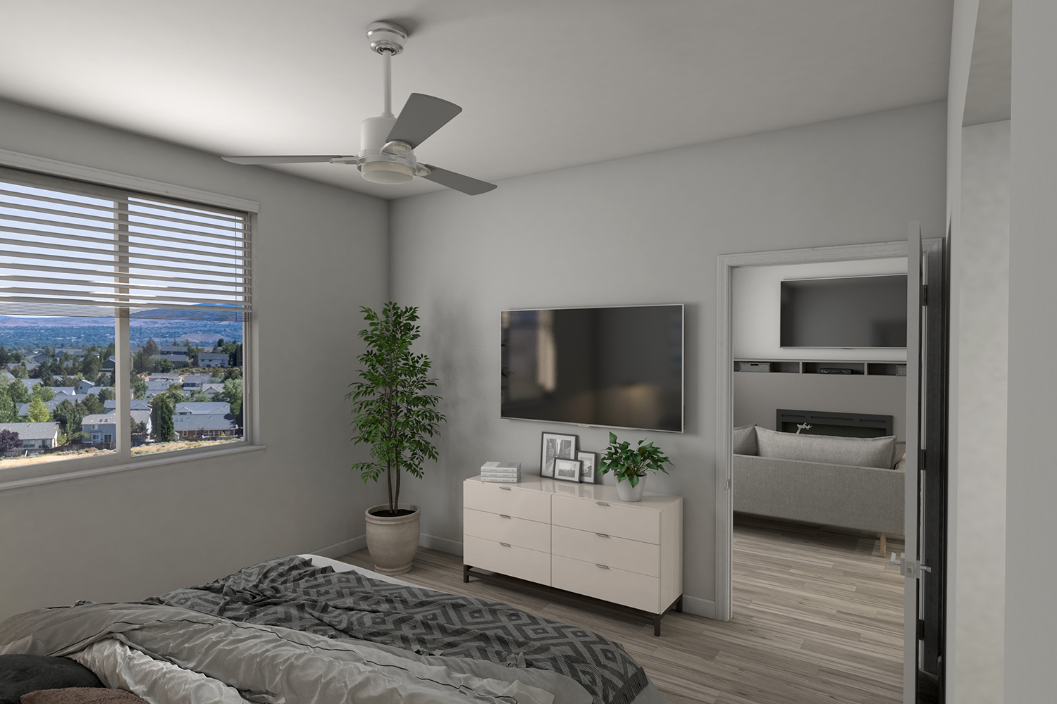 The Overlook at Keystone Canyon Apartments - Reno NV - Three Bedroom - Master Bedroom