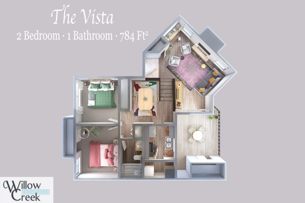 Willow Creek Villas Apartments Sparks NV Two Bedroom One Bathroom