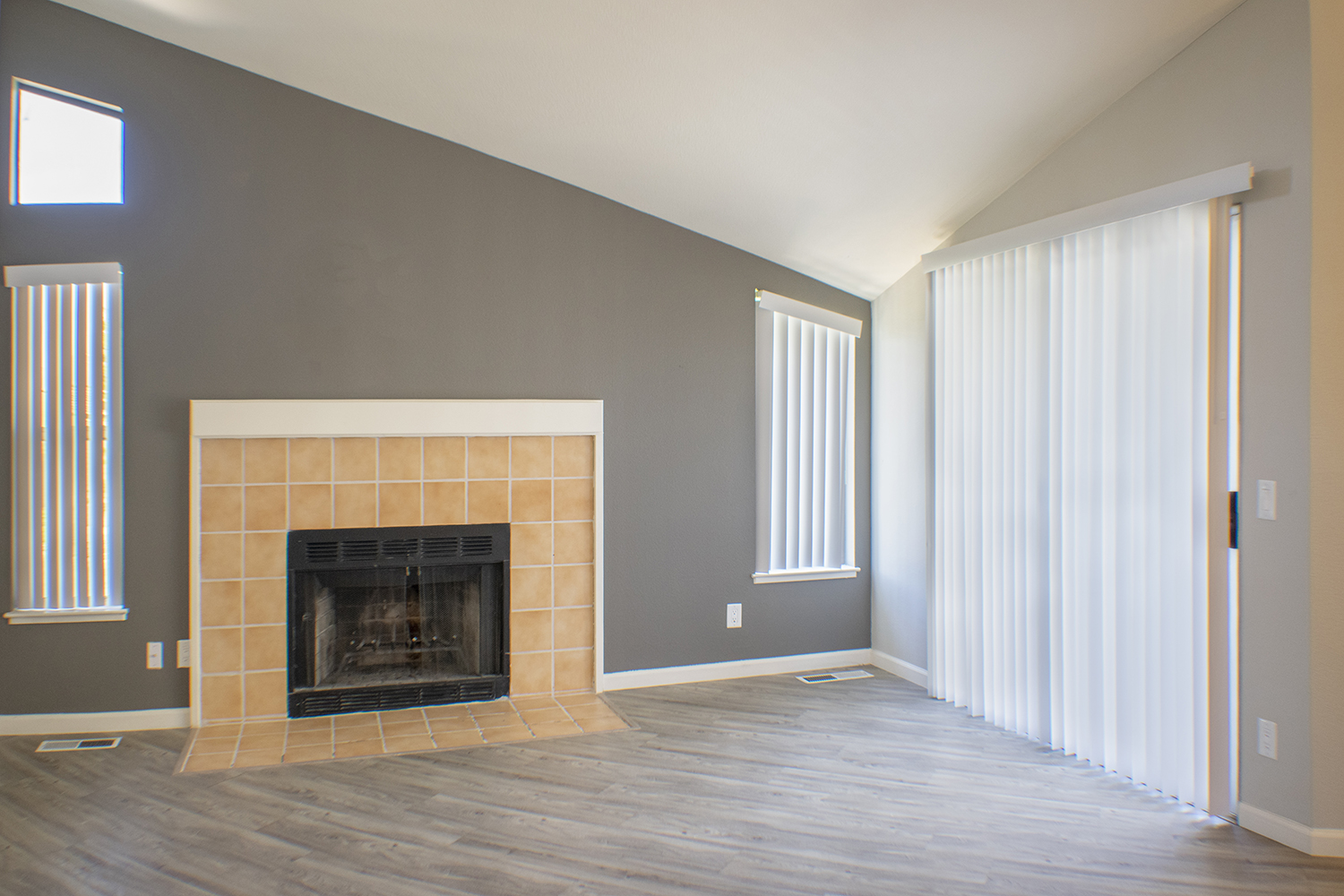 Willow Creek Villas Sparks NV One Bedroom Living Room & Fireplace